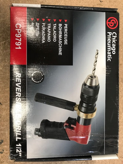 Pneumatic Air Drill 1/2" (13mm) Chuck, Reversible Heavy Duty Pistol Drill CP9791 (CPL*)