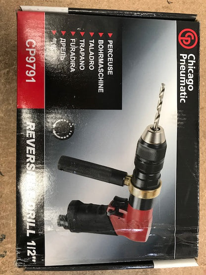 Pneumatic Air Drill 1/2" (13mm) Chuck, Reversible Heavy Duty Pistol Drill CP9791 (CPL*)