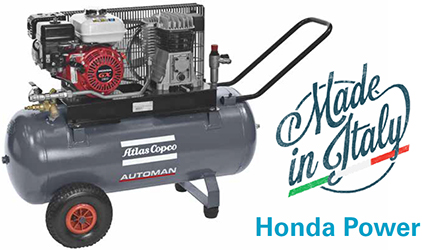 Atlas Copco AC Automan Air Compressor AC55 Honda Petrol